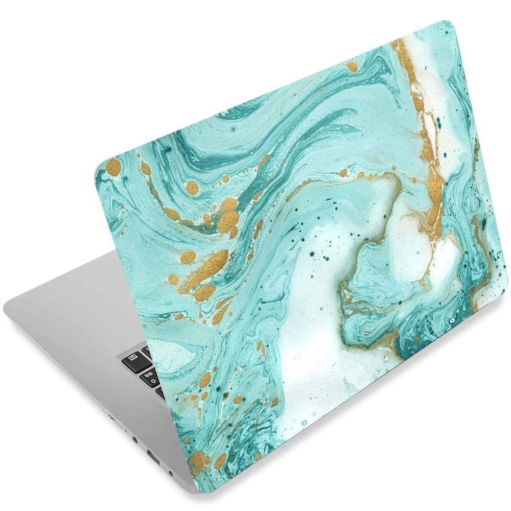 Turquoise Marbled Laptop Skin